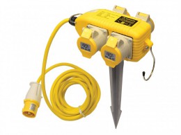 Faithfull Power Plus Power Block 4 Way Distribution Box 110 Volt 16 Amp £35.49